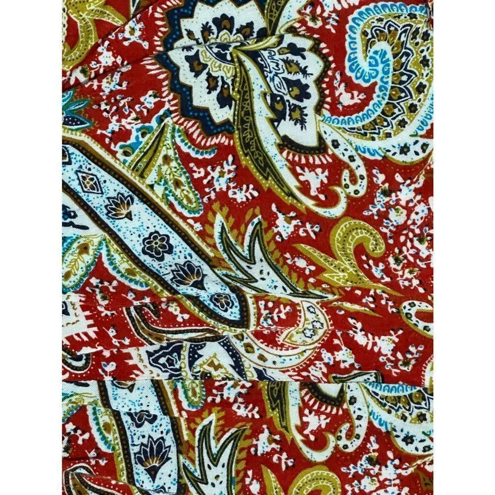 WET SEAL STRAPLESS‎ ROMPER PAISLEY PRINT MULTICOLOR M NWOT
